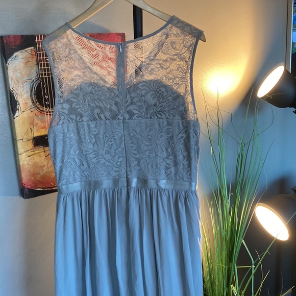 Dress Tells 2XL gray long lace top dressy dress - Picture 12 of 16